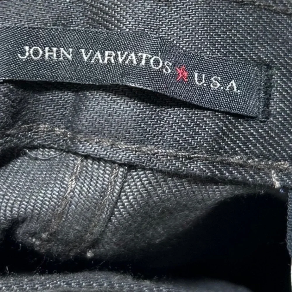 John Varvatos USA Mens Coated Charcoal Gray Straight Leg Jeans 36 36x34